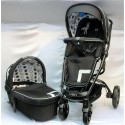 Модульная коляска-трансформер Baby Mon MOOH (зима-лето) - стационарная люлька + прогулочный блок