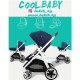 Детская модульная коляска-трансформер COOL BABY 3 в 1 (зима-лето)