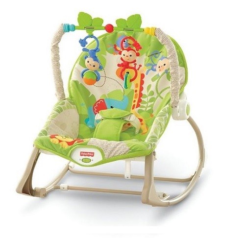 Шезлонг качели для новорожденных fisher price